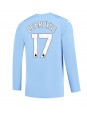 Billige Manchester City Kevin De Bruyne #17 Hjemmedrakt 2023-24 Langermet